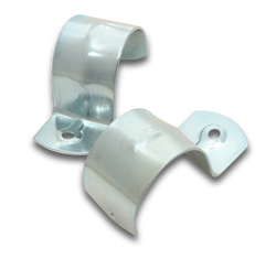 Elecsupp  HS50 50mm Half Saddles Bright Zinc
