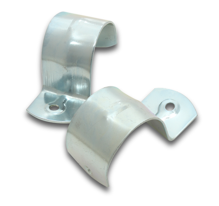 Elecsupp  HS50 50mm Half Saddles Bright Zinc