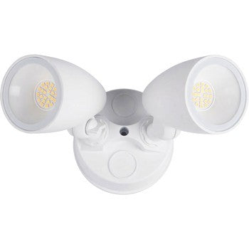 Evolve Sentinel Twin Spot Light 20W(2 x10W) 3CCT (3K/4K/5K) CRI80 IP65 Aluminium Heads - White 5yr Warranty