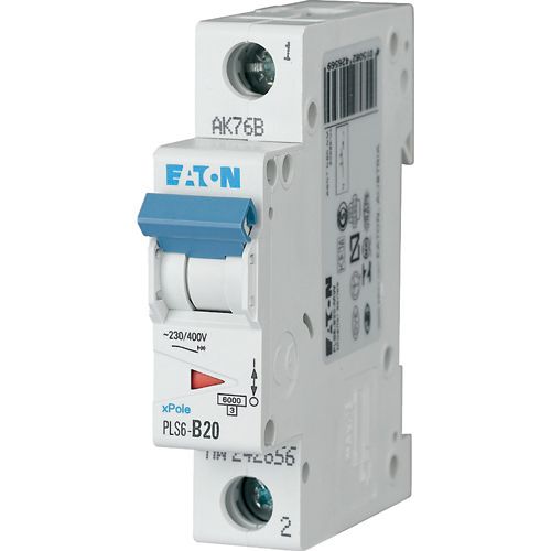 Eaton MCB 6kA 1P 20A C-Curve
