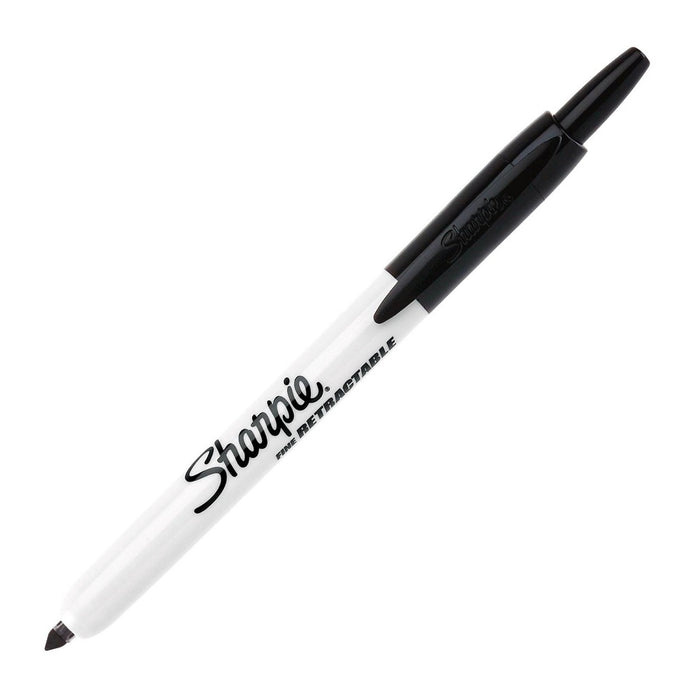 Sharpie 32721PP Retractable Fine Black Marker Pen 1pk