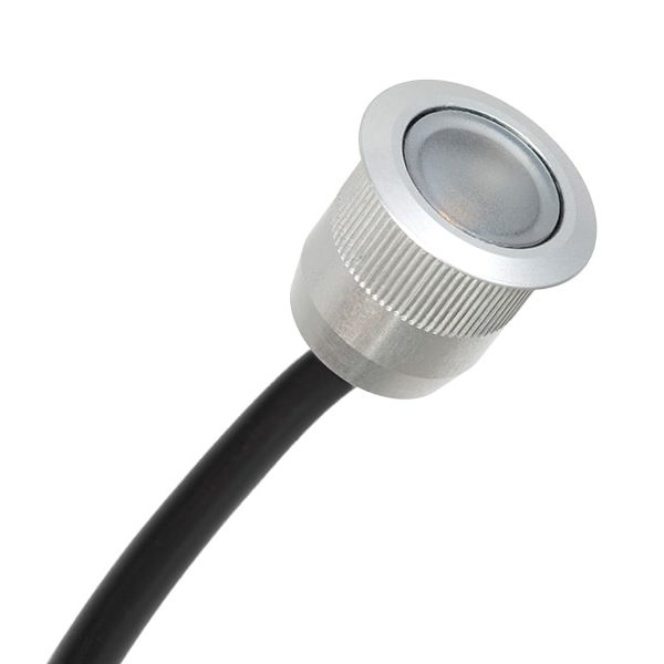 LED Mini Light 1W 3000K 70deg 20mm Friction Fit Aluminium