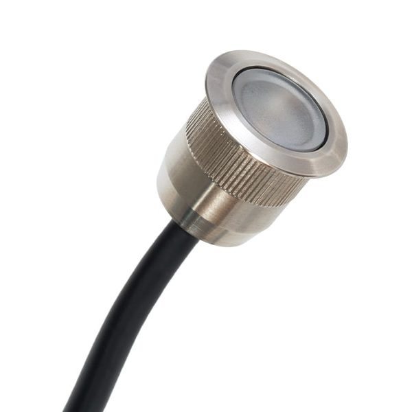 LED Mini Light 1W 3000K 70deg 20mm Friction Fit Stainless