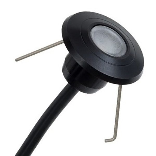 Switch Lighting LED Mini Light 1W 3000K 70deg 30mm Spring Fit Black IP67
