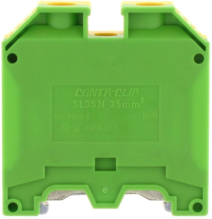 Conta-Clip Earth 35mm Terminal Block - TS35 DIN Rail only