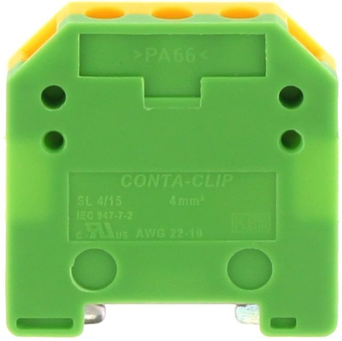 Conta-Clip Earth 4mm Terminal Block