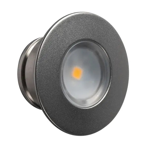 Switch Lighting 1.6W DL. IC-F. 3000K. 90deg. IP67. 316 matt stainless steel. 12VDC input. power supply not included