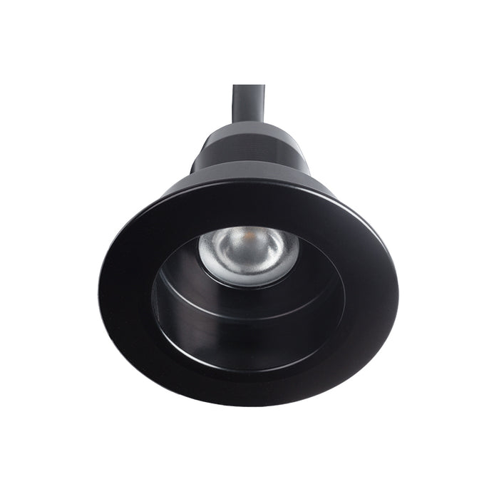 Switch Lighting 1W Deep Fixed Mini Light, 32mm Spring Mount, IP67, IC-F, 25deg, 3000K, 80CRI, Black Anodise