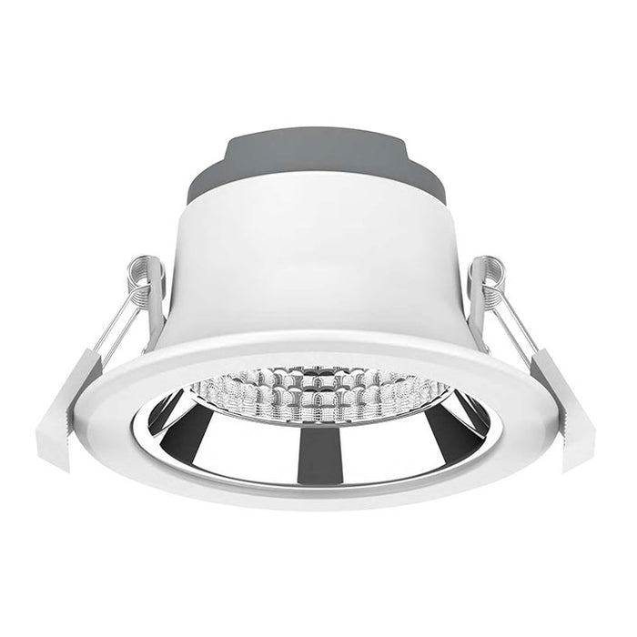 18W commercial downlight. IC-F. 450mA dimming driver. 60deg. Switchable CCT. 90CRI. Textured White