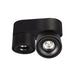 EUROTECH BIJOU - SURFACE MOUNT DOWNLIGHT BLACK 3000K 230V LED 2 x 8W