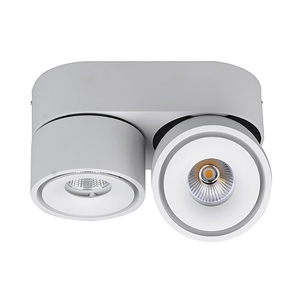EUROTECH BIJOU - SURFACE MOUNT DOWNLIGHT WHITE 3000K 230V LED 2 x 8W ...
