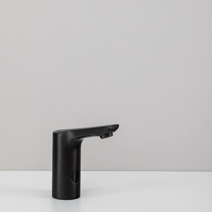 Sanela Austere Black Basin Mount Touch Free Tap - Mains