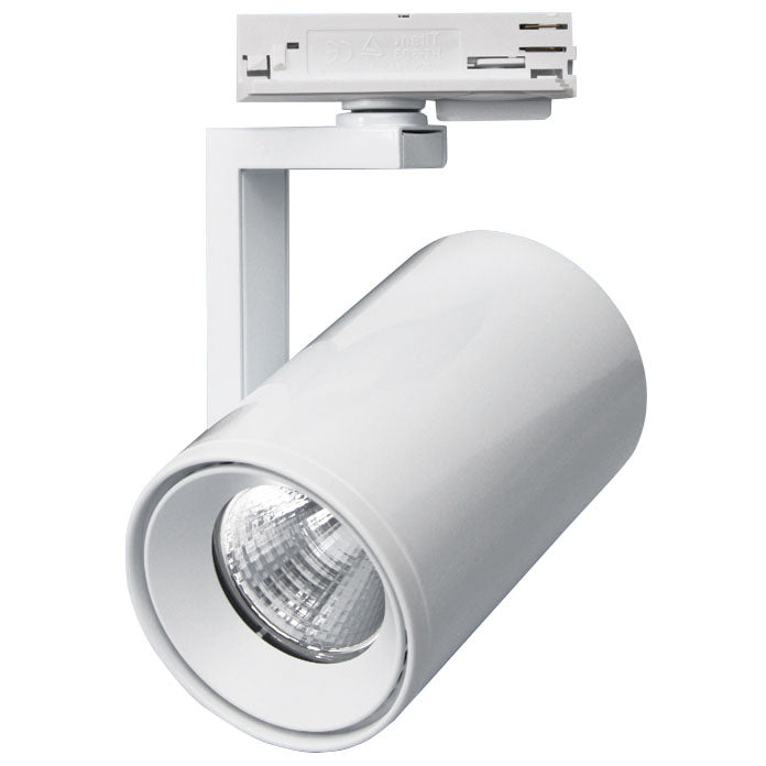 PROLUX LIGHT TRACK SPOT 13W DIM WHITE INCL ADAPTOR 4K 120L X 75DIA ...