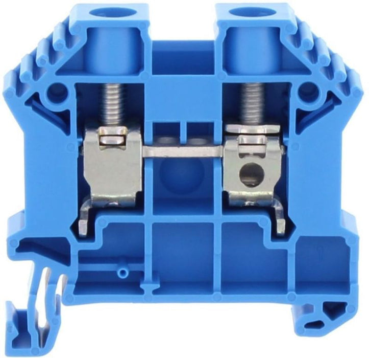 Conta-Clip Single Level 10mm Terminal Block - Blue