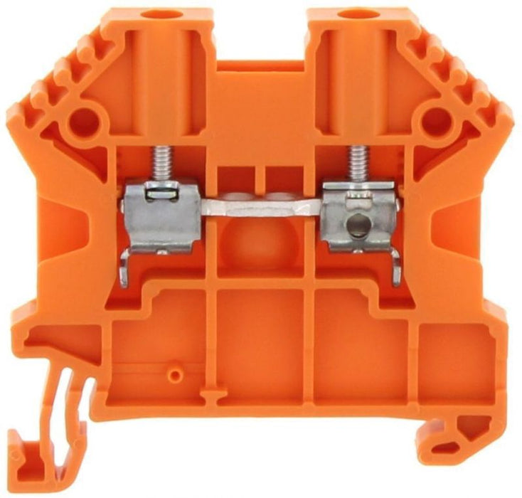 Conta-Clip Single Level 2.5mm? Terminal Block - Orange