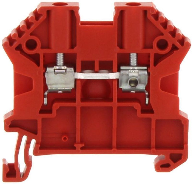 Conta-Clip Single Level 2.5mm? Terminal Block - Red