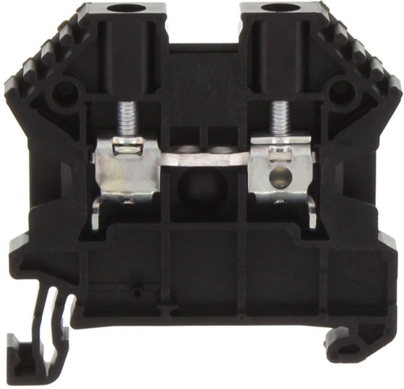 Terminal Block Using Clip Conta-Clip Single Level 4mm Terminal Block (Black) — Scott Electrical