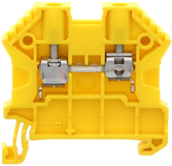 Conta-Clip Single Level 4mm Terminal Block (Yellow)