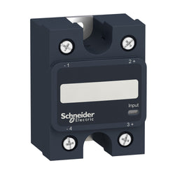 Schneider Harmony, Solid state relay, 90 A, panel mount, zero voltage switching, thermal pad, input 90-280 V AC, output 48-660 V AC