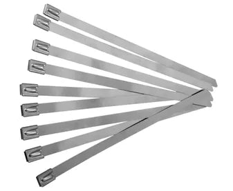 Cabac Cable Tie Stainless Steel 316 Premium Heavy Duty 200 x 7.9mm 50 Box