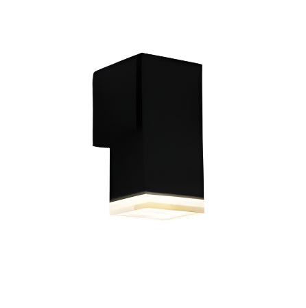 Zephyr Square Wall Down Light Grey Plastic LED