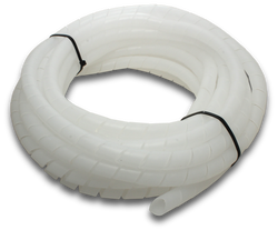 Elecsupp Spiral tie 12mm 10mt coil Whi