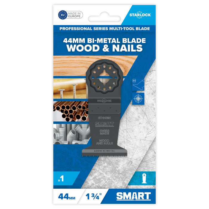 STARLOCK Professional Series 44mm BI-METAL Blade. Wood with Nails - Pk 1