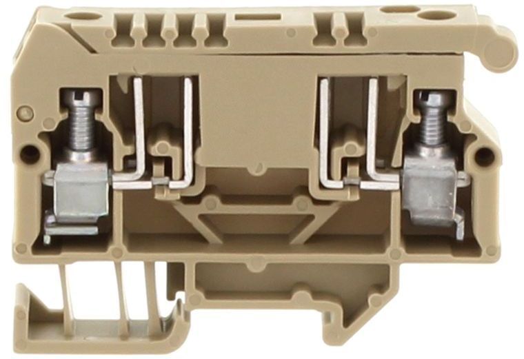 Conta-Clip Small Length 6.3 Amp 4mm Fuse Terminal Block - 15mm DIN Rail