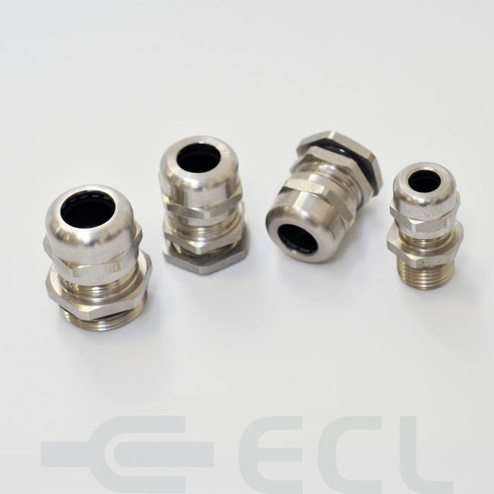 ECL Cable Gland 25mm Stainless 10-14mm