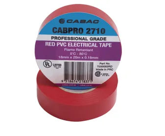 CABAC T030053RD TAPE20R Tape pvc 20mt Red