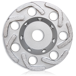 Tusk Segmented Turbo Cup Grinding Wheel - 125 x 8 x 18T x 22.23 M