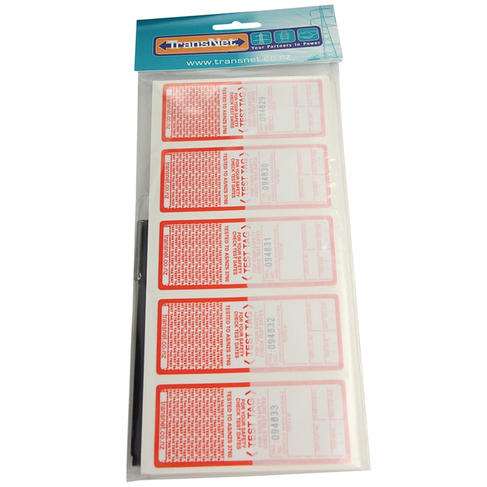 Transnet 100PKT TEST TAG ORANGE