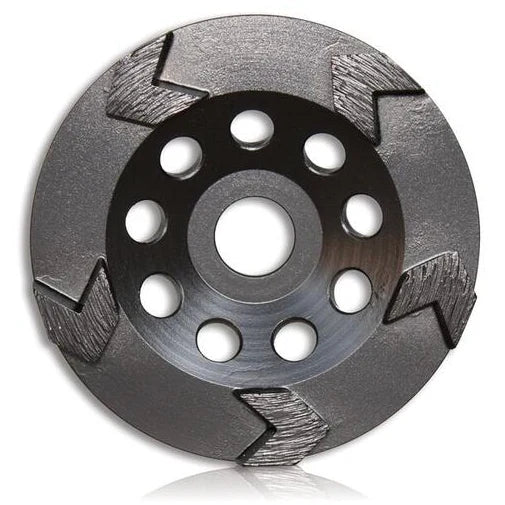 Tusk Arrow Cup Grinding Wheel - 180 x 8 x 8T x 22.23 Middle Bond