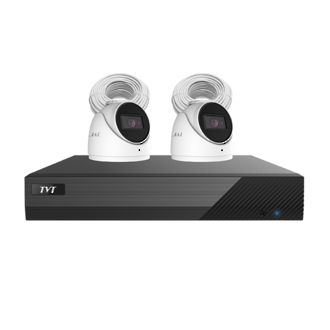 Arrowhead 4 Channel NVR Kit (Includes 1x TVT-4CHNVR-P, 2x TVT-D2.8POE-AI-6MP, 2x CAT5/6 Cable & 2TB HDD)