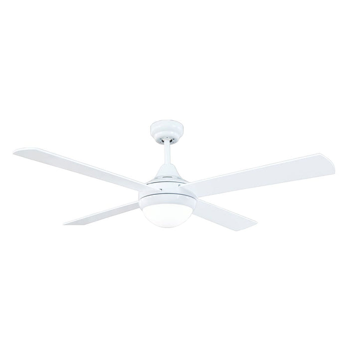 Brilliant Tempo Plus 52" Ceiling Sweep Fan With Plywood Blades with Light White