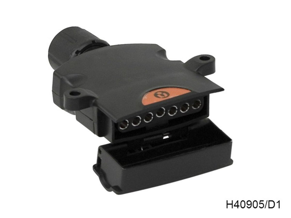 Utilux TRAILER PLUG BASE 7 PIN FEMALE FLAT