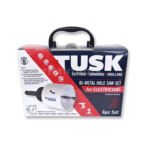 Tusk BMH Electrician Bi-Metal Hole Saw Set Include: 16 20 25 32 4