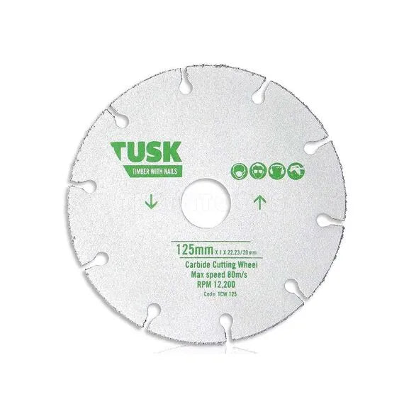 Tusk Carbide Cutting Wheel - 115 x 1 x 22.23
