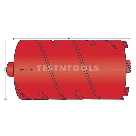 Tusk Diamond Core Bits - 127 x 265/250 x 6T x 1/2'BSP