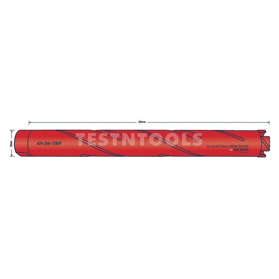 Tusk Diamond Core Bits - 28 x 265/250 x 3T x 1/2'BSP