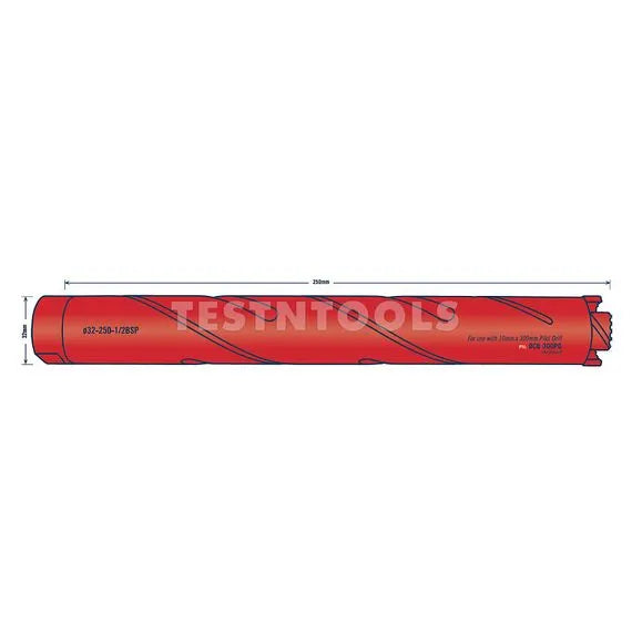 Tusk Diamond Core Bits - 32 x 265/250 x 3T x 1/2'BSP