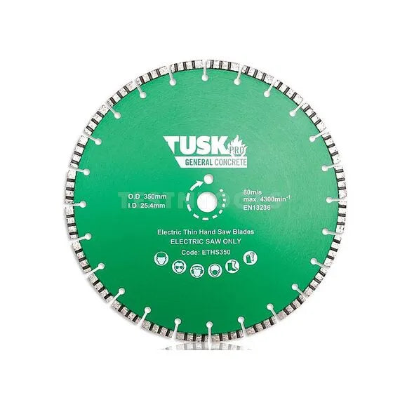 Tusk Electric Thin Hand Saw Blades - 350 x 2.2/1.6 x 10 x 25.4PH