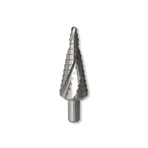 Tusk HSS Step Drill Bits 6-30mm 13 Steps Spiral Flute Staight Shank