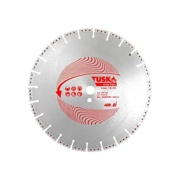 Tusk Invader Blades 350 x 3.0/2.2 x 5 x 25.4PH