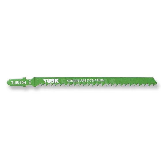Tusk Jigsaw Blades for timber 132 x 6TPI BiM T-shank 2pc pack