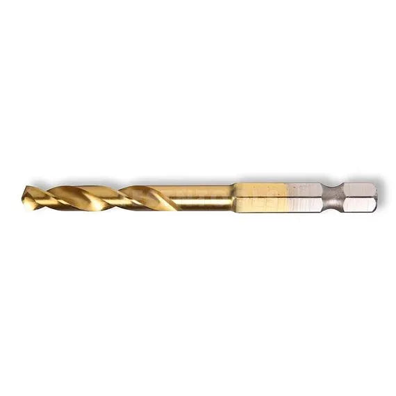 Tusk Metal Drill Bits QC Hex - 13mm x 102mm x 1/4 QC Hex Tin Coat