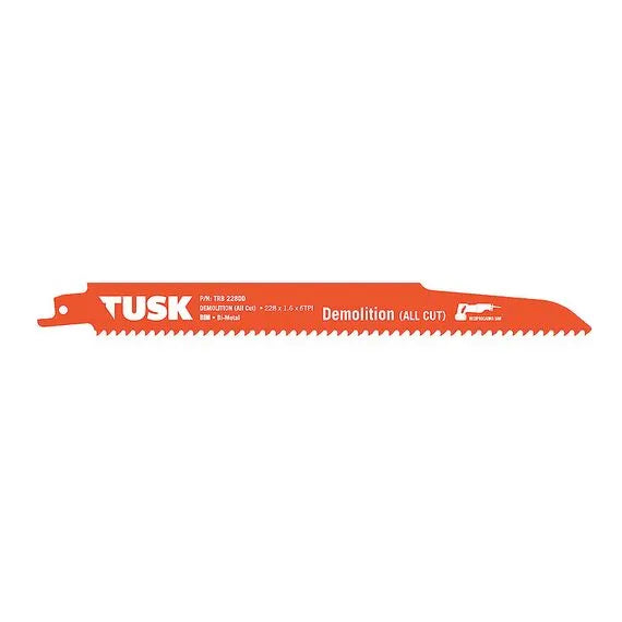 Tusk Bim Reciprocating Saw Blades For Multi Material 228 X 1.2 X 10/14TPI - 5 Pack