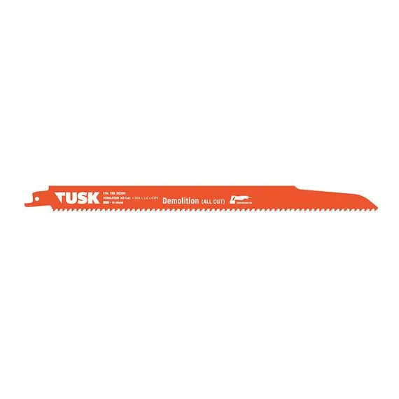 Tusk Bim Reciprocating Saw Blades For Demolition 300  X 1.6 X 6TPI -   5 Pack