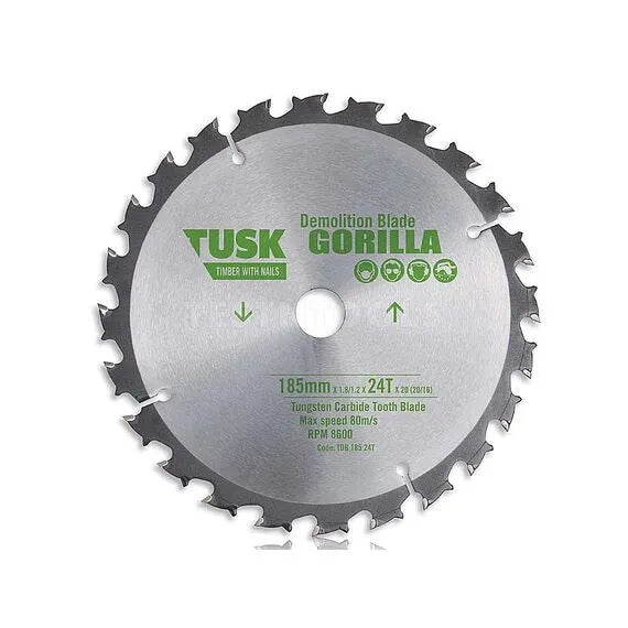 Tusk TCT Demolition Blades 210 x 1.9/1.3 x 28T x 30(25/20/16)
