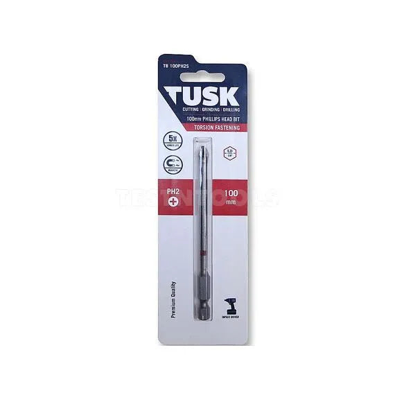 Tusk Torsion Bits 100mm PH2 x 1pc